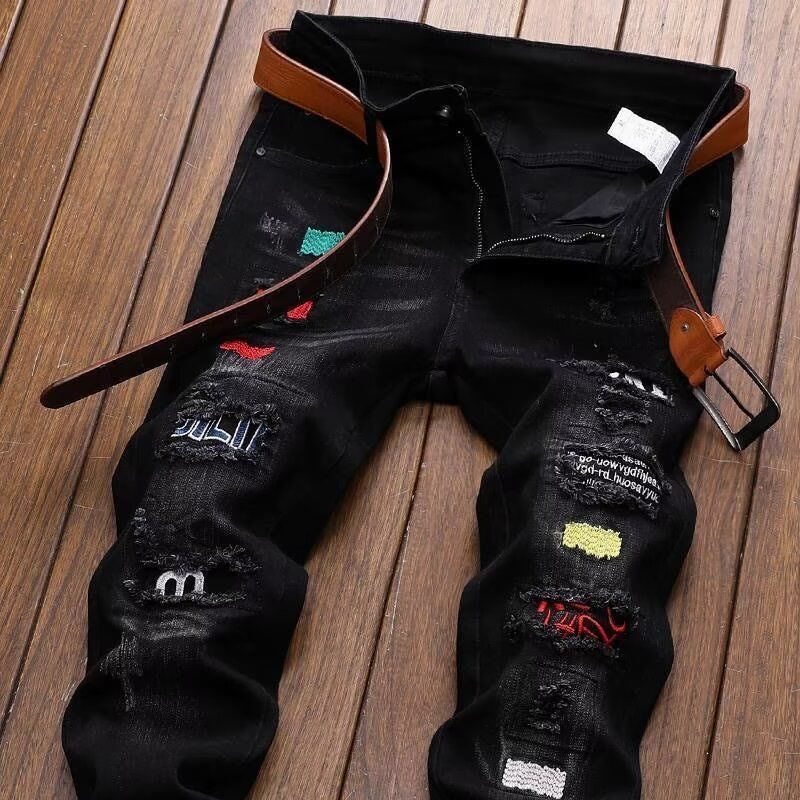 Streetwear Brand Denim - Moda coreana, ropa de calle, pantalones