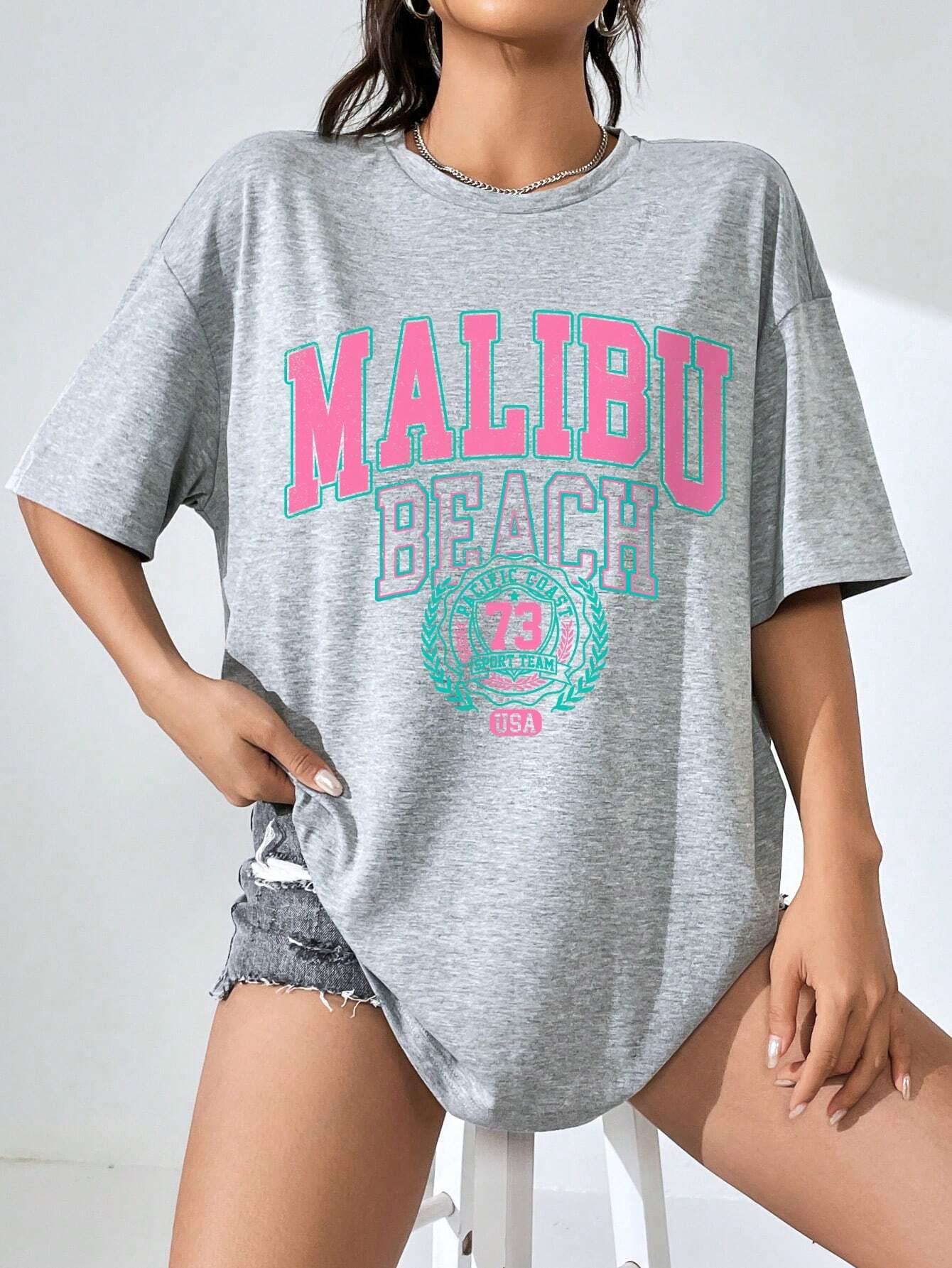 Malibu Beach-camisetas con est - Streetwear Brand Tees reseña y precio