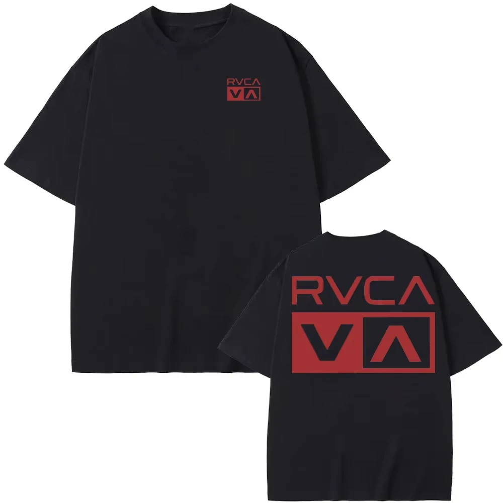 Camiseta RVCA negra de verano, - Streetwear Brand Tees reseña y precio