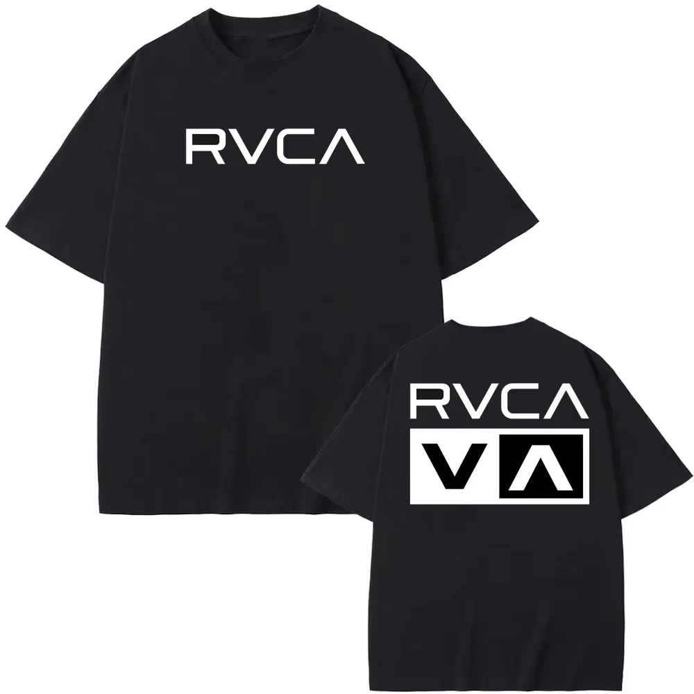 Camiseta RVCA negra de verano, - Streetwear Brand Tees reseña y precio